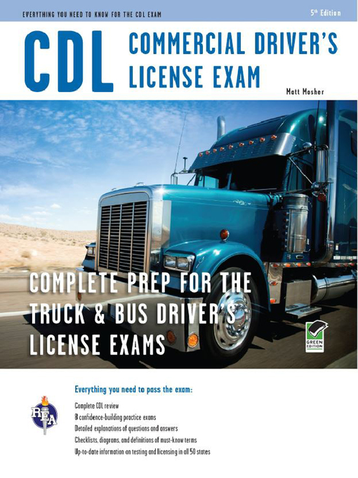 Title details for CDL - Commercial Driver's License Exam by Editors of REA - Available